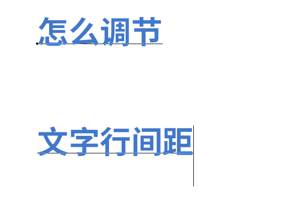 PS文字行间距怎么调整？