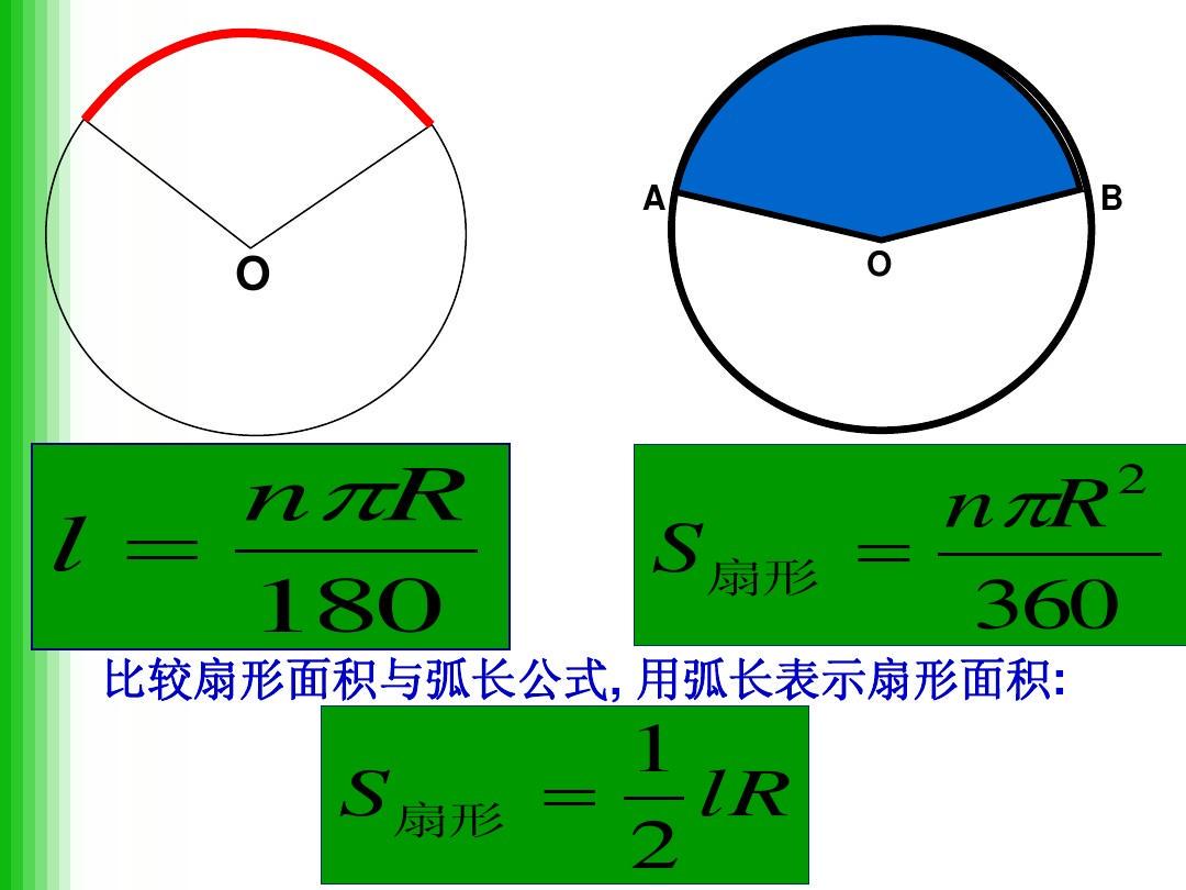 扇形面积计算公式