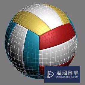 3DMax制作排球效果图