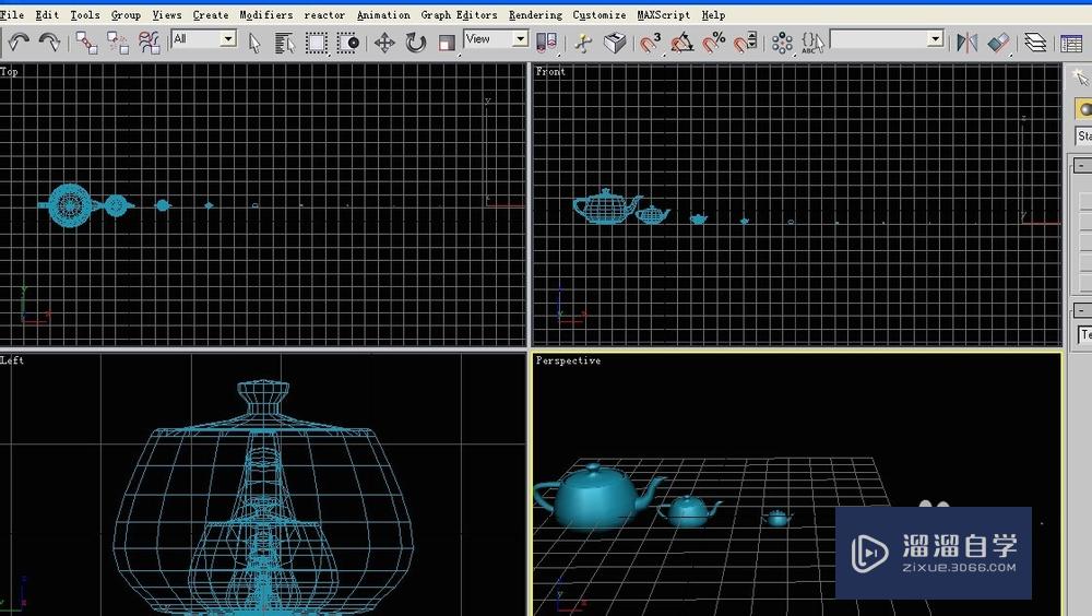 3DSMax中缩放阵列实例讲解