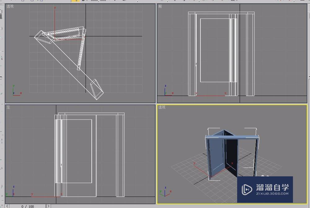 <esred>3</esred><esred>D</esred><esred>s</esred> <esred>Max</esred>折叠门参数<esred>卷</esred><esred>展</esred><esred>栏</esred><esred>设置</esred>方法