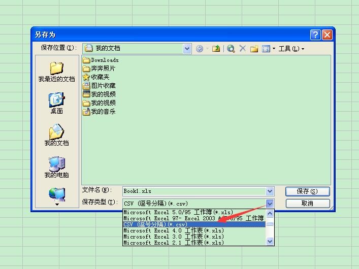 如何将Excel表格转换成CSv？