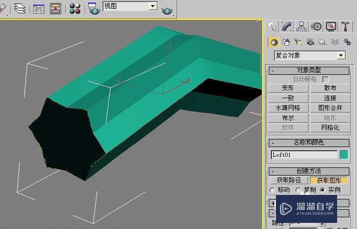 3DMax中如何把图形放样修改？