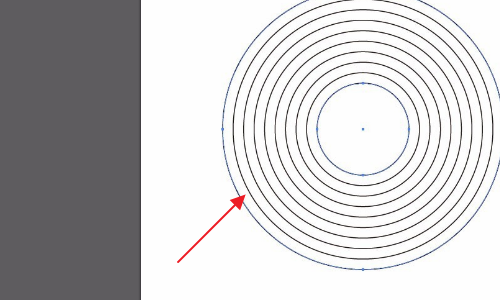 用ai怎么画同心圆