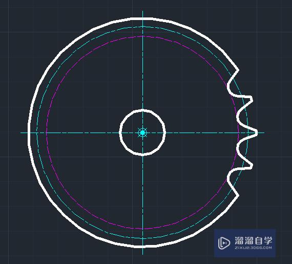 CAD mechanical 快速绘制链轮