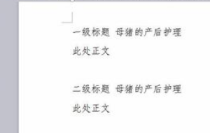 WPS中怎样设置多级标题？