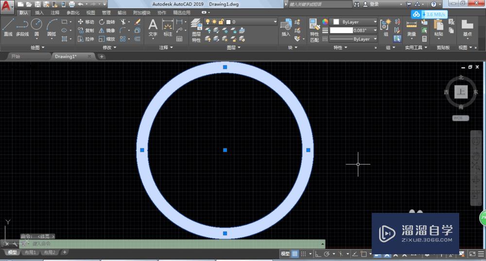 AutoCAD2019如何显示线宽？