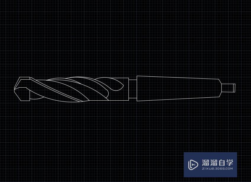 CAD如何画钻头图纸？