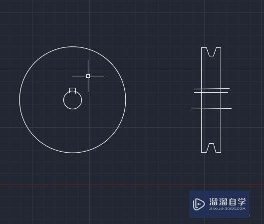 CAD画皮带轮教程