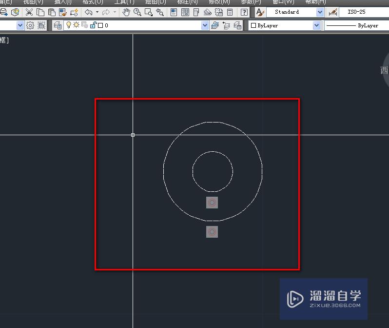 CAD中几何约束的同心工具的使用之画同心圆