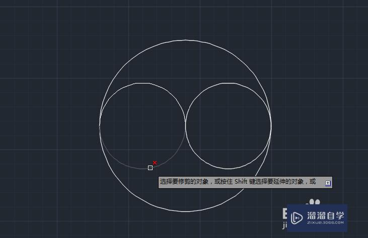 如何使用CAD画一个太极图形？