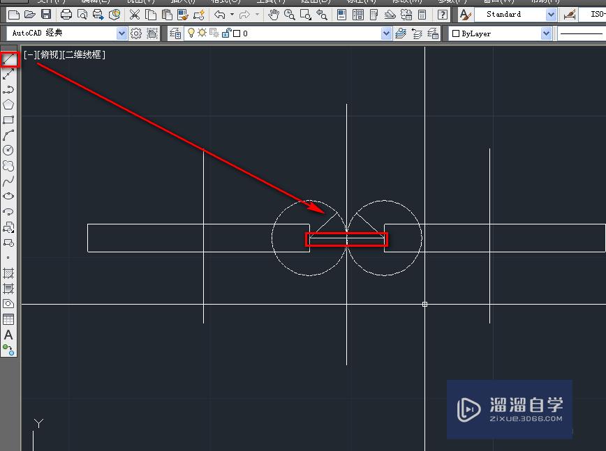 如何使用CAD绘制双扇双面弹簧门？