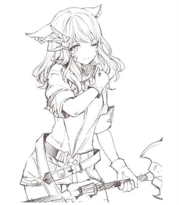 sai上直接画线稿应该用铅笔还是笔