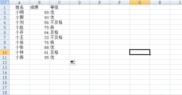 等级怎么算Excel？