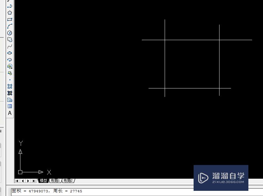 CAD怎样算线段围成的面积和周长？