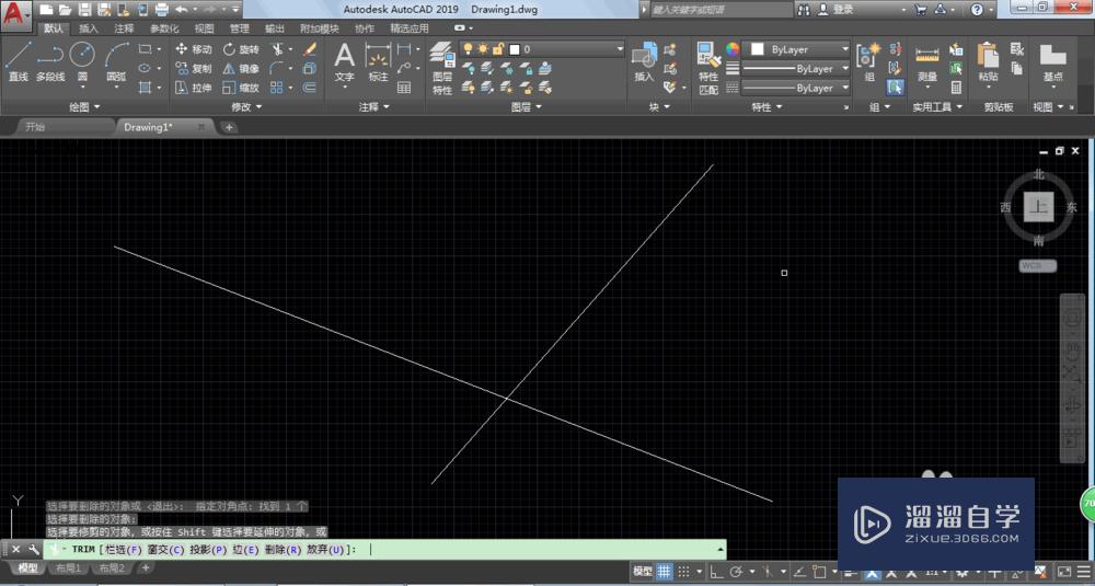 AutoCAD2019修剪命令怎么才能快速修剪多余的线？