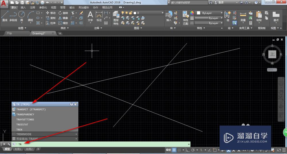 AutoCAD2019修剪命令怎么才能快速修剪多余的线？