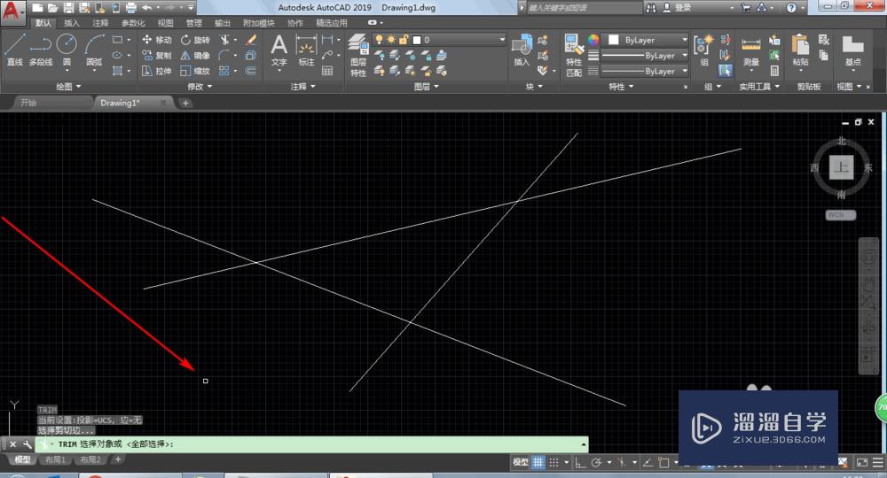 AutoCAD2019修剪命令怎么才能快速修剪多余的线？