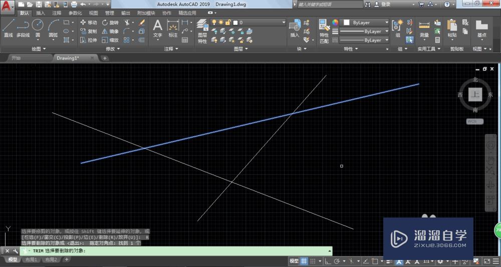 AutoCAD2019修剪命令怎么才能快速修剪多余的线？