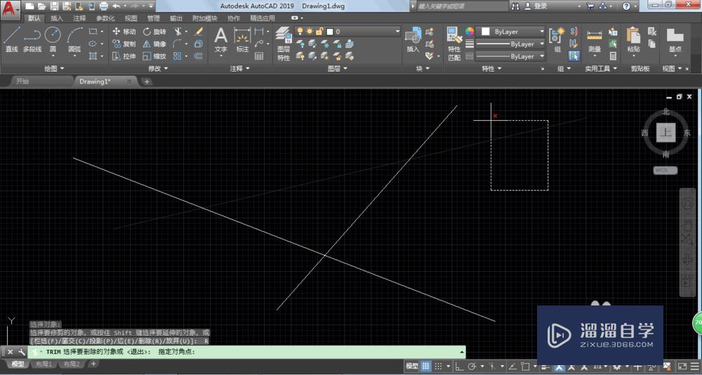 AutoCAD2019修剪命令怎么才能快速修剪多余的线？