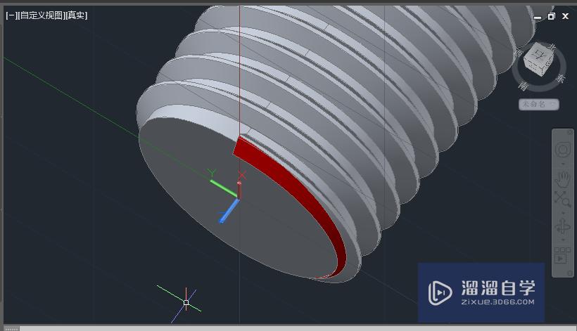 AutoCAD2015三维绘图实例：[2]金属螺栓绘制