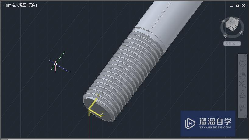 AutoCAD2015三维绘图实例：[2]金属螺栓绘制