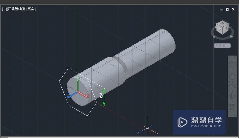 AutoCAD2015三维绘图实例：[2]金属螺栓绘制