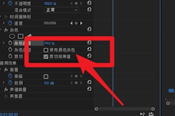 怎么用PR消除噪点？