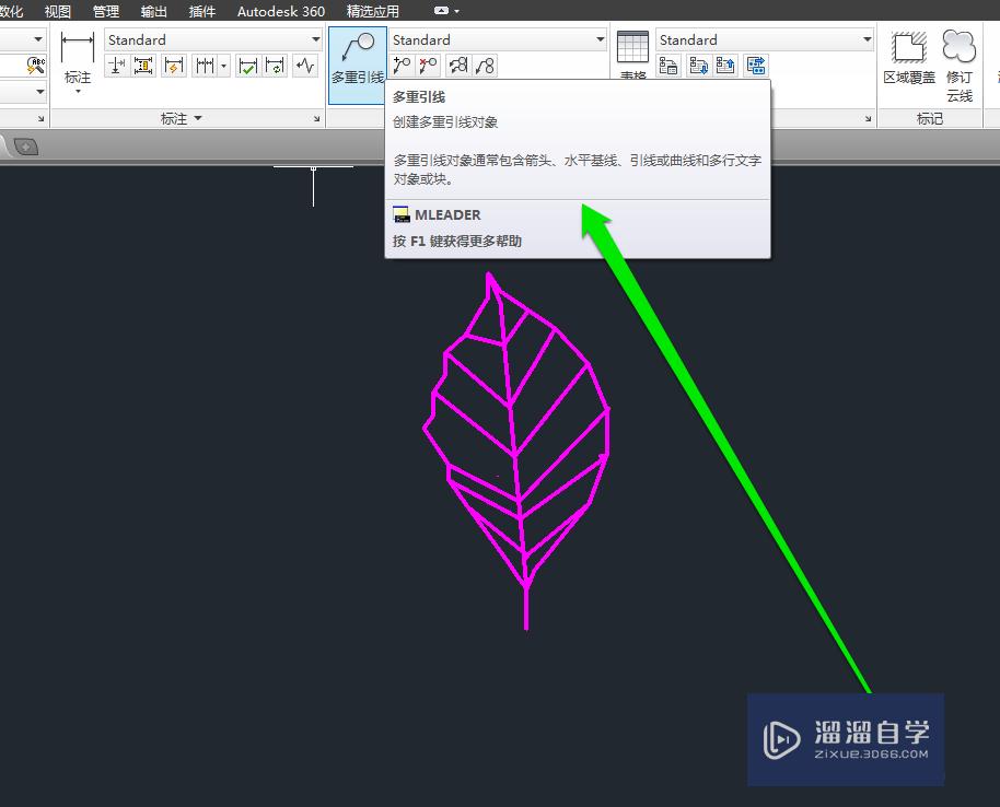 怎样在CAD中添加引线文字？