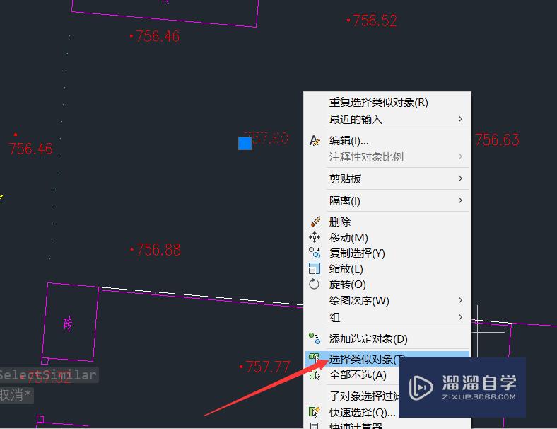 CAD如何快速选择某一图层中全部图形？