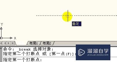 AutoCAD教程：[19]打断于点命令工具的使用方法