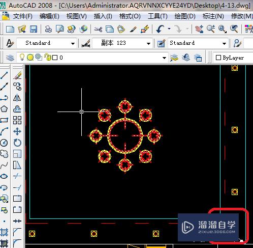 CAD 2008自学教程：[53]怎么画CAD客厅开关布置？