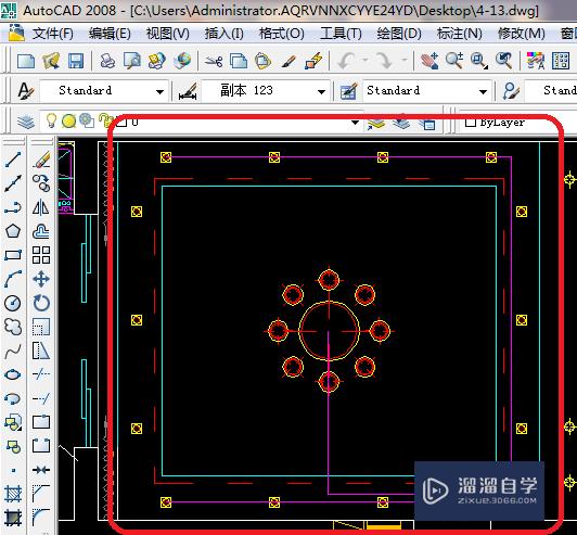 CAD 2008自学教程：[53]怎么画CAD客厅开关布置？