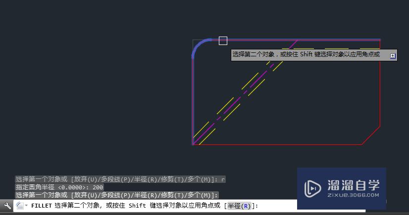 CAD怎么倒直角、倒圆角？