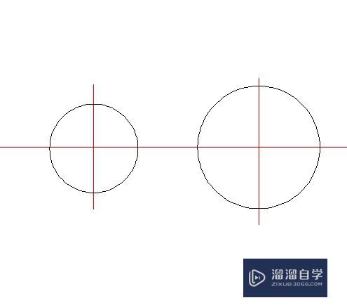 CAD两个不同圆如何做相切线？