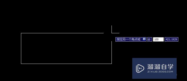 CAD图文教程：[3]怎么画固定长度矩形/正方形？