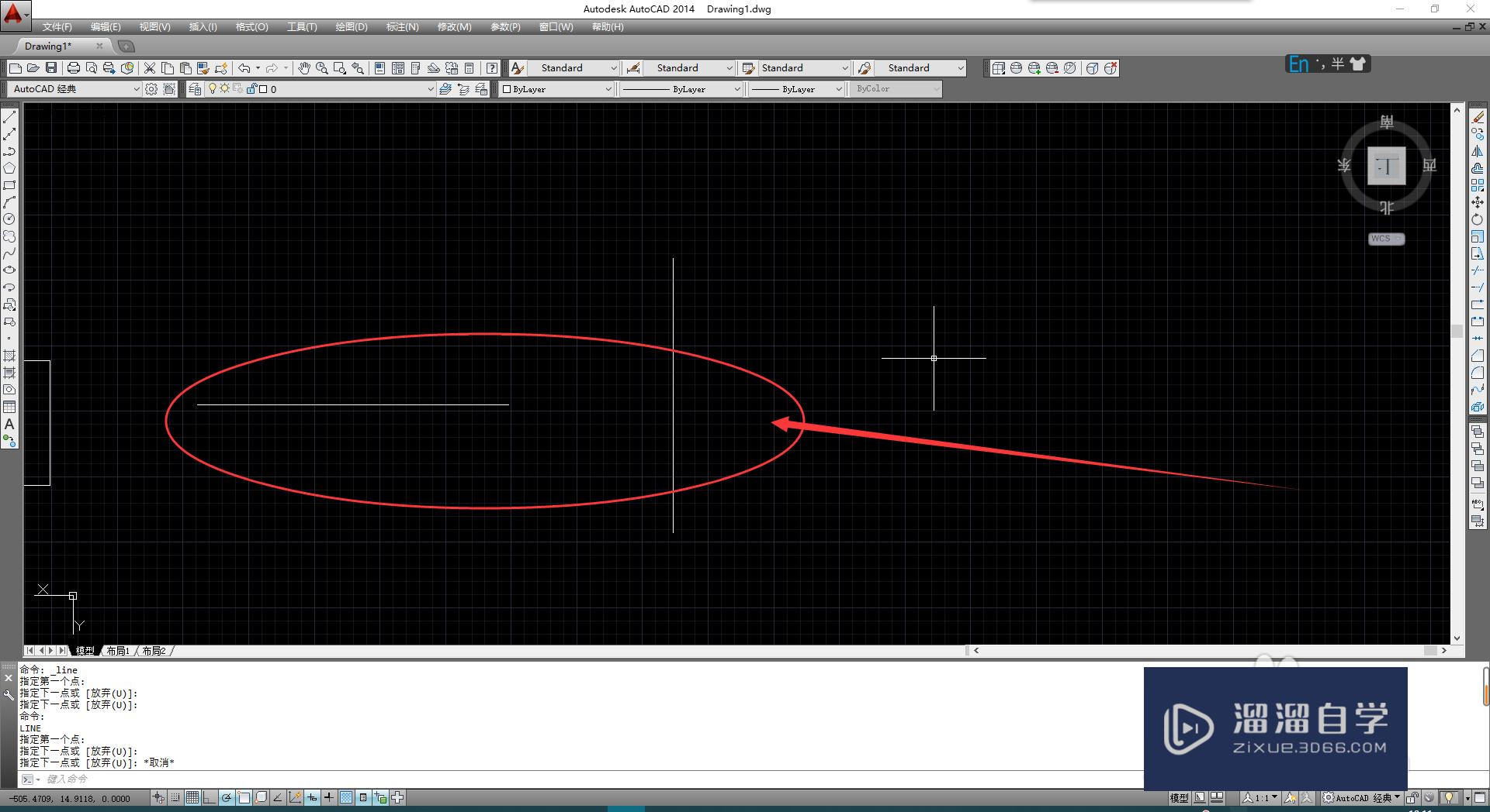 CAD延长直线的三种方法_溜溜自学网