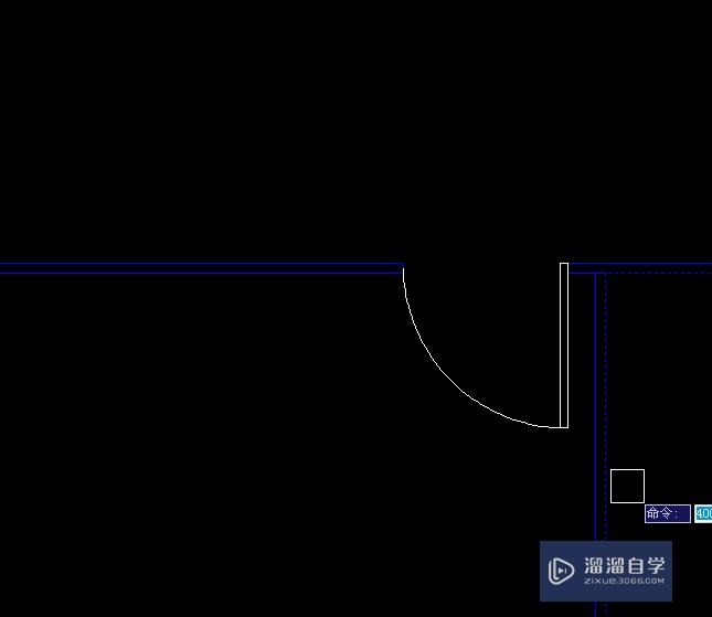 CAD的房间门简易画法