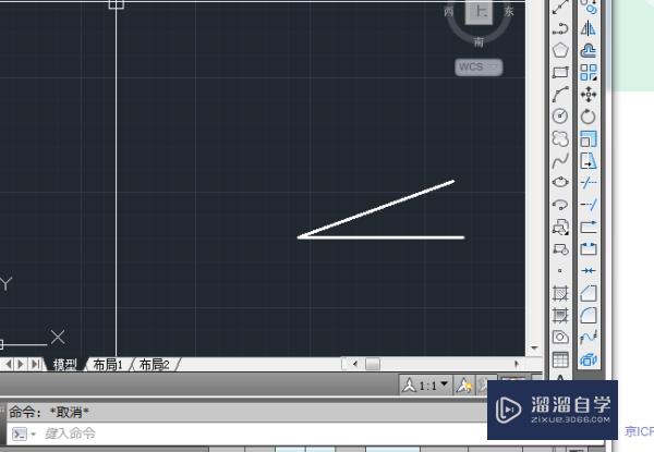 CAD2017怎么画带角度的线？