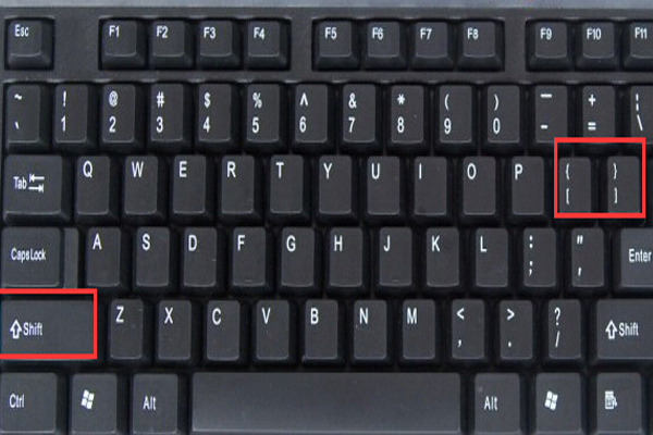 键盘上怎么输入大括号