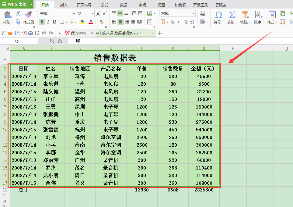 wps的数据透视表怎么用 _数据透视表怎么用