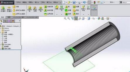 SolidWorks画真实螺纹，外螺纹与内螺纹怎么画？