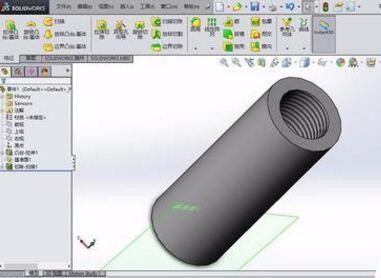 SolidWorks画真实螺纹，外螺纹与内螺纹怎么画？