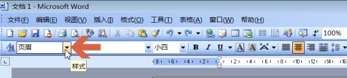 Word2003怎么把页眉下面的横线去掉？