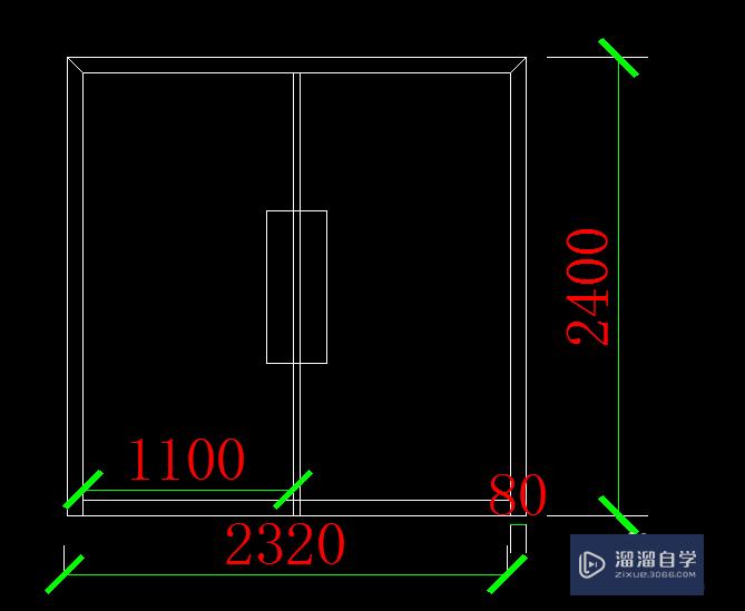 如何用CAD绘制一个门图？