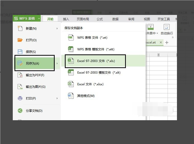 怎样将wps转成excel?