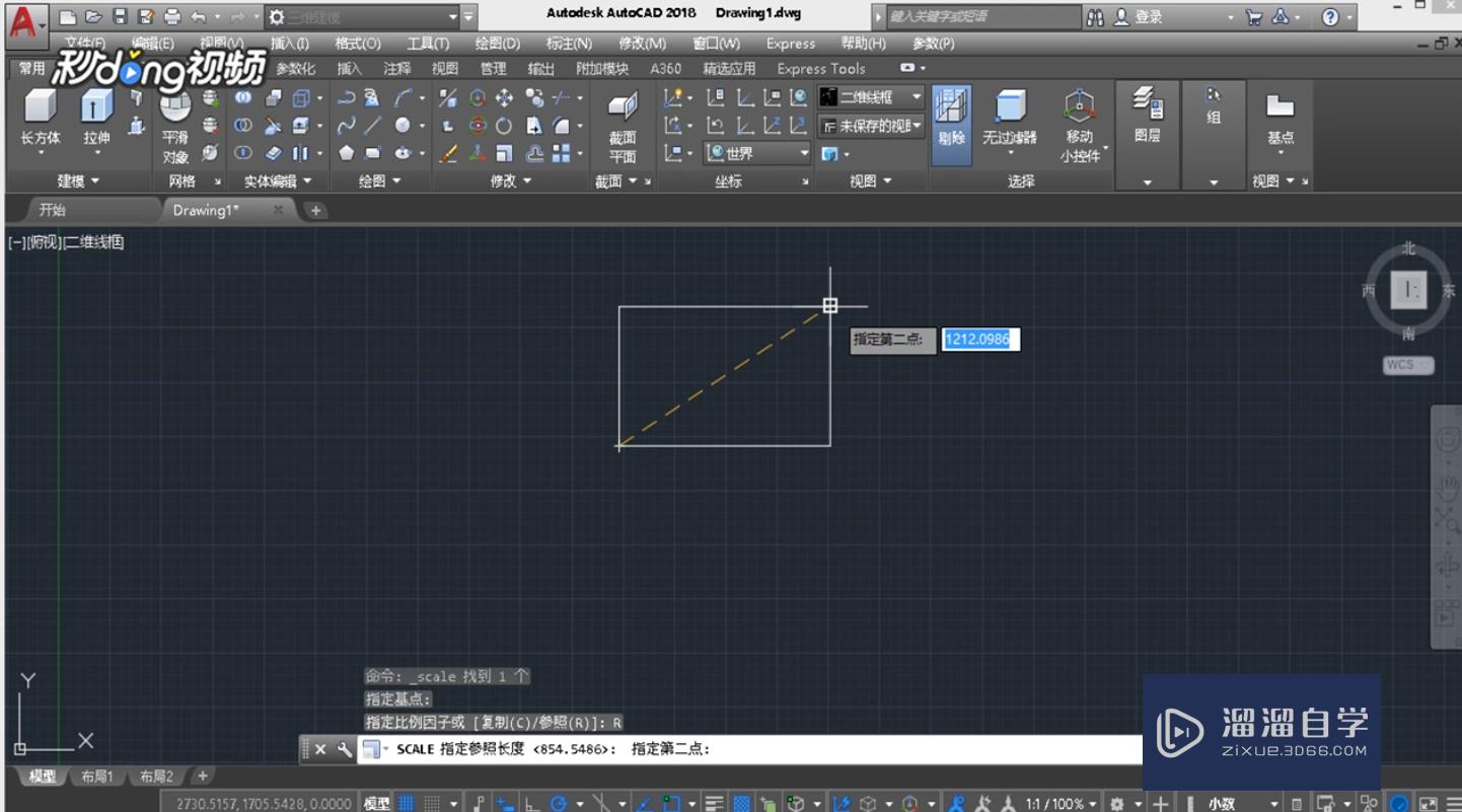 CAD缩放到指定大小操作方法