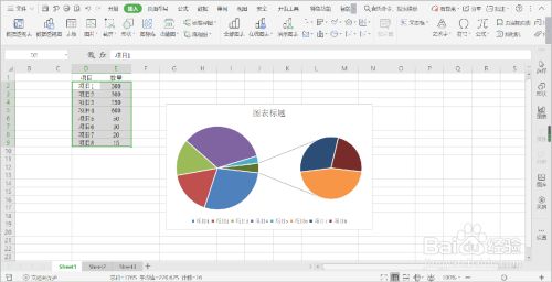 WPS做复合饼图应该怎么操作？