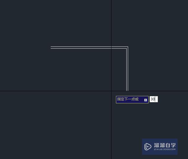 CAD中通过双线命令绘制简单墙体