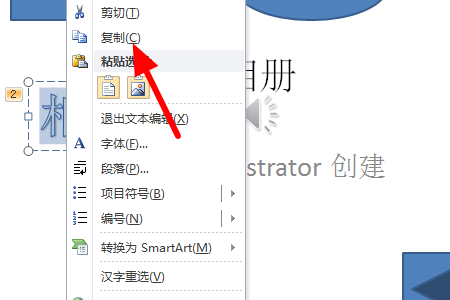 PPT中第一张幻灯片的文本移到下一张幻灯片的内容区，怎么操作，急？